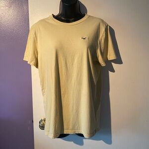 Hollister Yellow Short Sleeve Tee Relaxed Fit